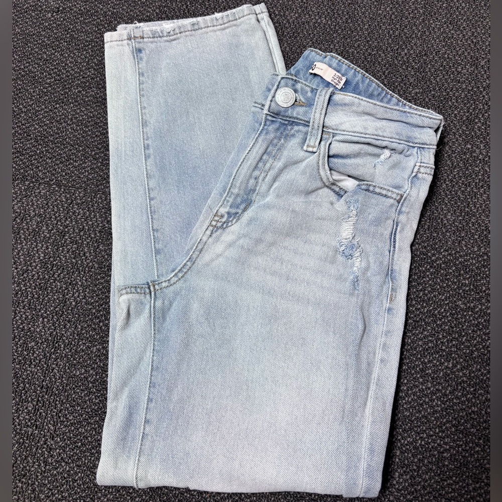 SO Women's Light Blue Straight Leg Jeans